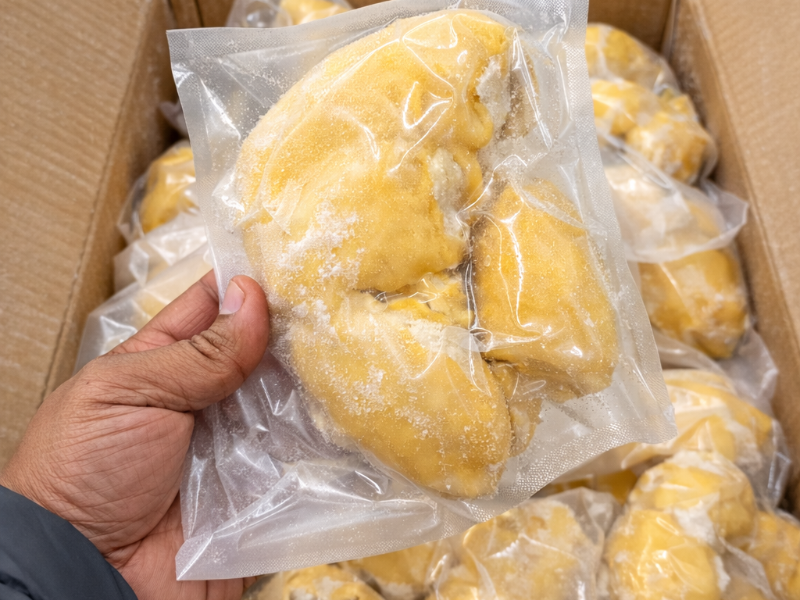 Durian Pulp - 10kg Box Texture view