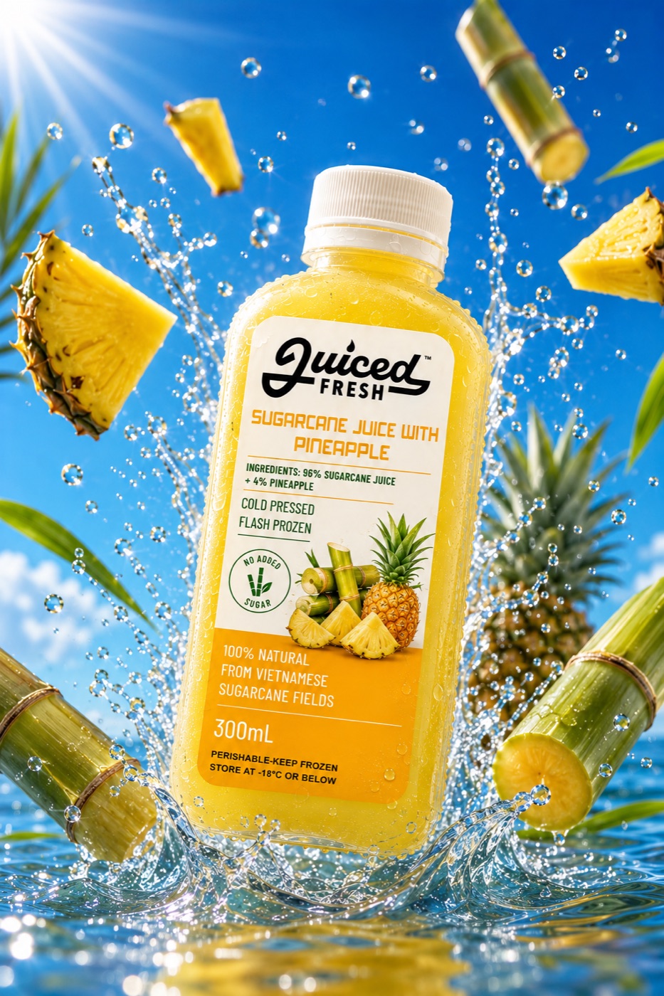 Sugarcane Juice with Pineapple · Beverages