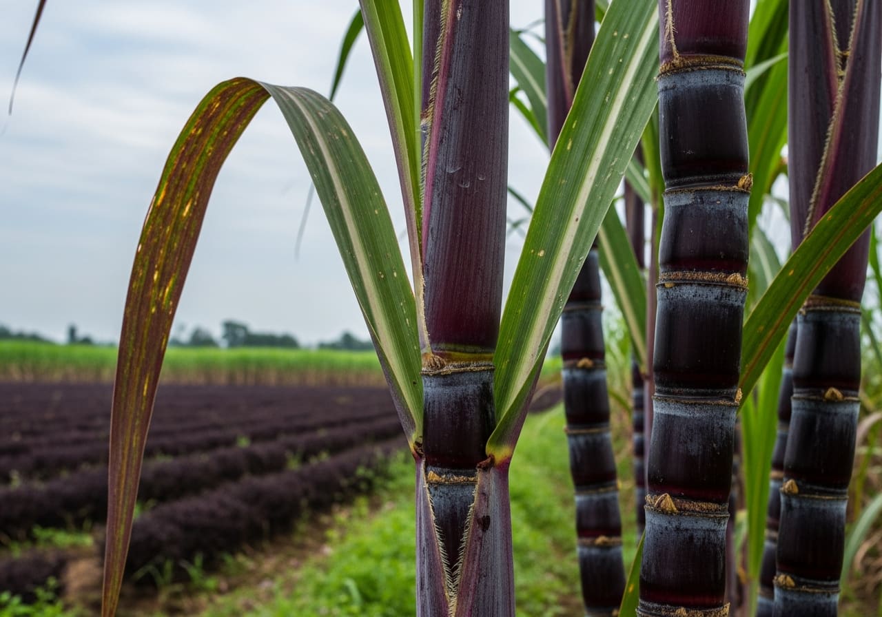 Purple Sugarcane (Black Sugarcane) – Purple / Dark Red sugarcane variety